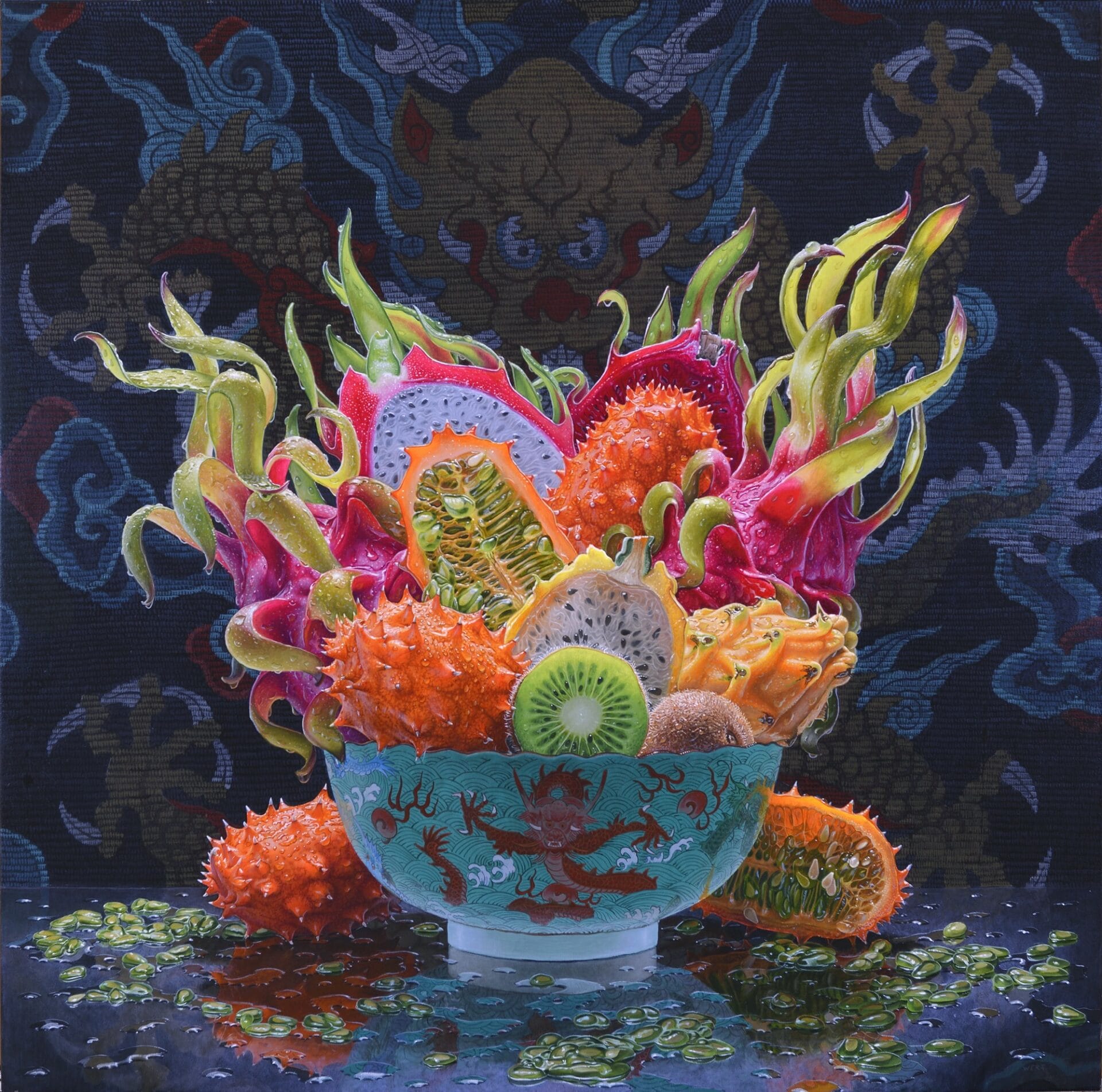 00 Eric Wert Dragon Breath 30 x 30 oil on canvas 2023